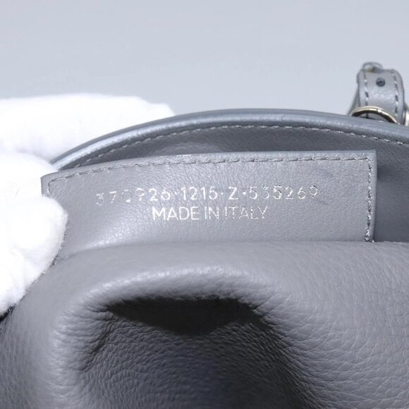 BALENCIAGA Paper Mini Hand Bag Leather Gray 370926 Auth PP323AM - Picture 15 of 16